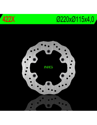 Disque de frein NG BRAKE DISC pétale fixe - 422X