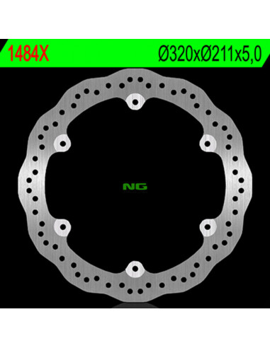 Disque de frein NG BRAKE DISC pétale fixe - 1484X