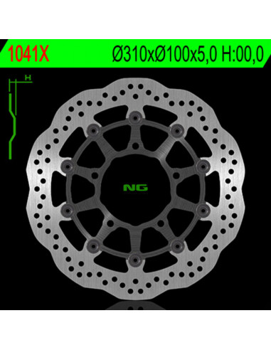 Disque de frein NG BRAKE DISC pétale flottant - 1041X