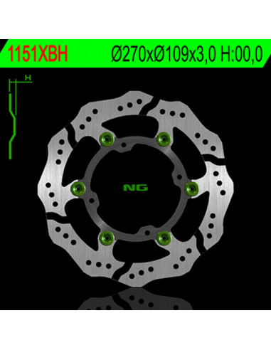 Disque de frein NG BRAKE DISC pétale flottant - 1151XBH