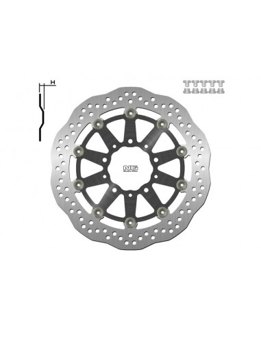 Disque de frein NG BRAKE DISC Pétale Flottant - 1701XG