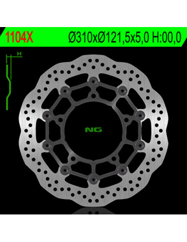 Disque de frein NG BRAKE DISC pétale flottant - 1104X