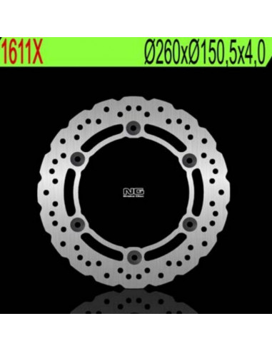 Disque de frein NG BRAKE DISC Pétale fixe - 1611X