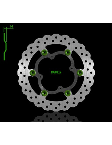 Disque de frein NG BRAKE DISC pétale flottant - 1324X