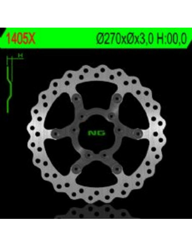 Disque de frein NG BRAKE DISC pétale flottant - 1405X