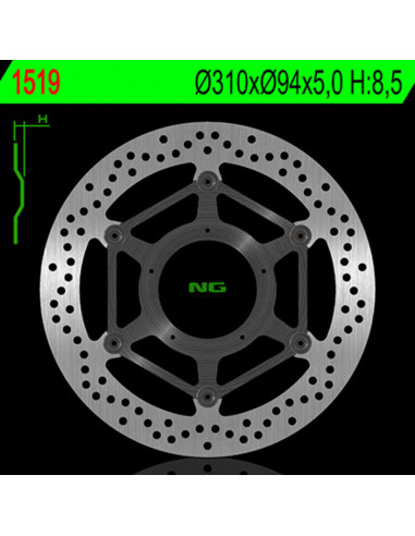 Disque de frein NG BRAKE DISC flottant - 1519.