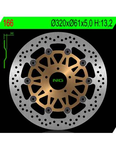 Disque de frein NG BRAKE DISC flottant - 166