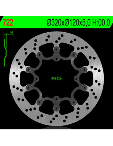 Disque de frein NG BRAKE DISC flottant - 722