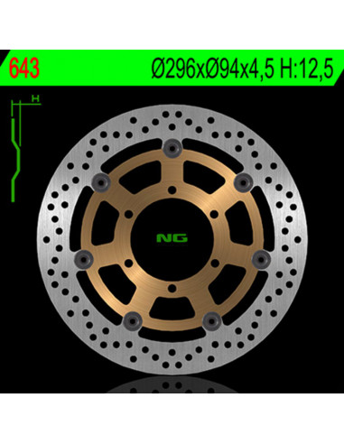 Disque de frein NG BRAKE DISC Flottant - 643