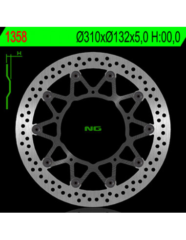 Disque de frein NG BRAKE DISC flottant - 1358