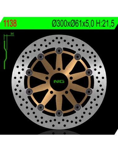 Disque de frein NG BRAKE DISC flottant - 1138