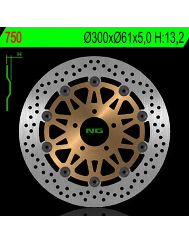 Disque de frein NG BRAKE DISC flottant - 750