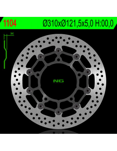 Disque de frein NG BRAKE DISC flottant - 1104