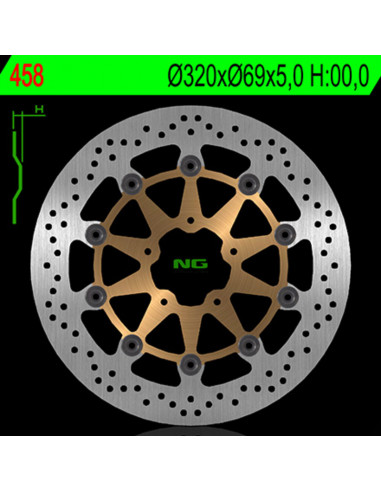 Disque de frein NG BRAKE DISC flottant - 458