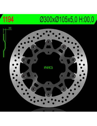 Disque de frein NG BRAKE DISC flottant - 1194