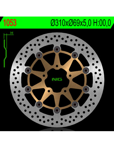 Disque de frein NG BRAKE DISC flottant - 1053