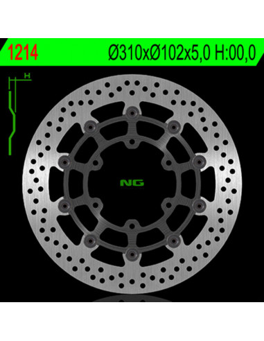 Disque de frein NG BRAKE DISC flottant - 1214