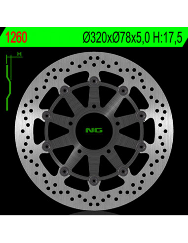 Disque de frein NG BRAKE DISC Flottant - 1260G