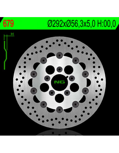 Disque de frein NG BRAKE DISC flottant - 679