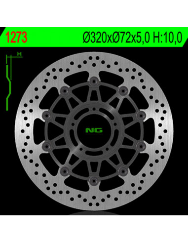 Disque de frein NG BRAKE DISC flottant - 1273