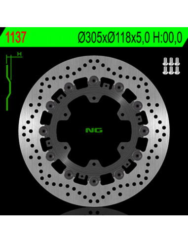 Disque de frein NG BRAKE DISC flottant - 1137