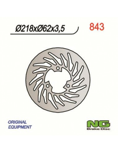 Disque de frein NG BRAKE DISC fixe - 843