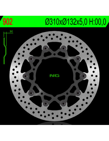 Disque de frein NG BRAKE DISC flottant - 902