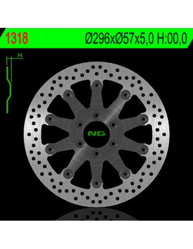 Disque de frein NG BRAKE DISC flottant - 1318