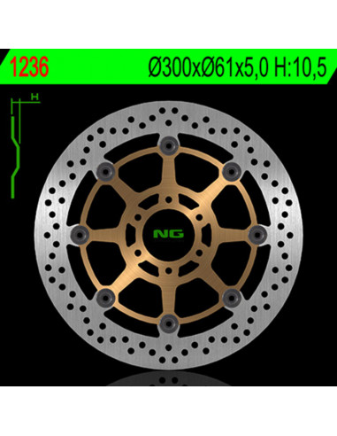 Disque de frein NG BRAKE DISC Flottant - 1236