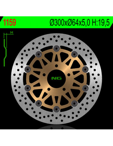 Disque de frein NG BRAKE DISC flottant - 1159