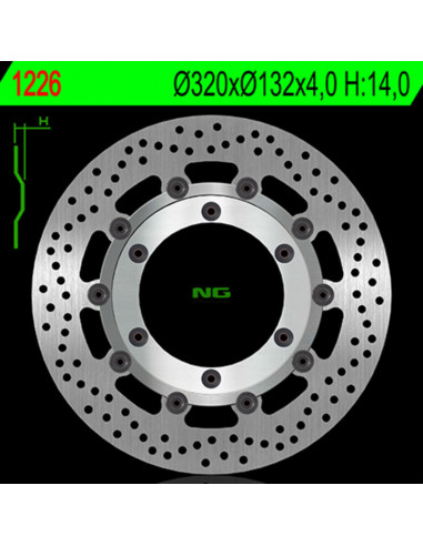 Disque de frein NG BRAKE DISC flottant - 1226