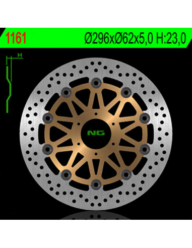 Disque de frein NG BRAKE DISC flottant - 1161G