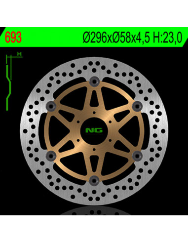 Disque de frein NG BRAKE DISC flottant - 693