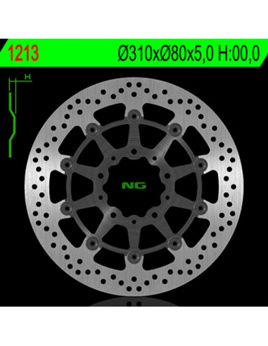 Disque de frein NG BRAKE DISC flottant - 1213