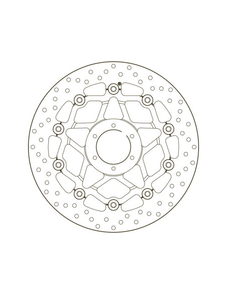 Disque de frein BREMBO Oro flottant - 78B408B4