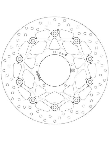 Disque de frein BREMBO Oro flottant - 78B408B7