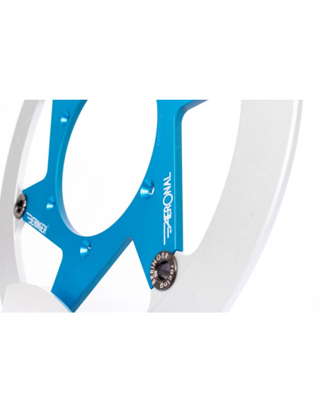 Disque de frein BERINGER Aeronal fonte flottant bleu - S10LGBLF
