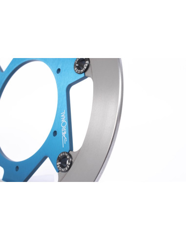 Disque de frein BERINGER Aeronal fonte flottant bleu - KT2LGBLF