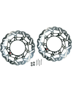 Kit Disque de frein Oversize BRAKING SK2 Racing Wave flottant - 320 OKWK07