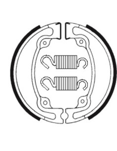 Mâchoires de frein TECNIUM Street/Off-Road organique - BA042