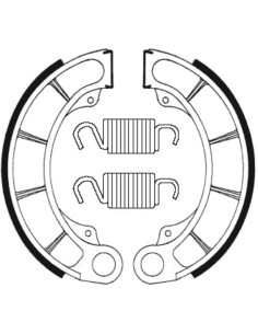 Mâchoires de frein TECNIUM Scooter organique - BA198