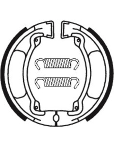 Mâchoires de frein TECNIUM Scooter/Street/Off-Road organique - BA032