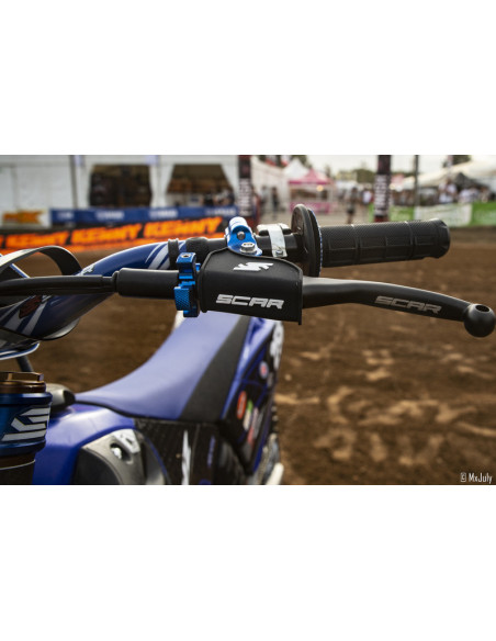 Levier repliable + cocotte universel SCAR noir - molette bleu