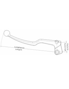 Levier d'embrayage DOMINO Derbi DRD Pro 50/Senda R 2