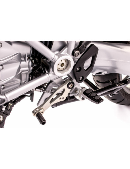 Kit commandes GILLES TOOLING sélecteur + pédale de frein titane BMW R1200GS/1250GS