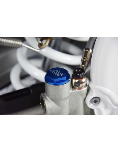 Couvercle maître-cylindre frein arrière SCAR bleu