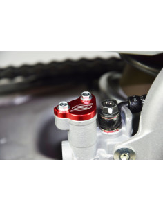Couvercle de maître-cylindre arrière SCAR rouge Honda 2