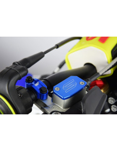 Couvercle maître-cylindre frein avant SCAR bleu 2