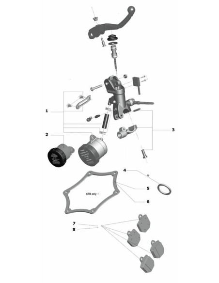 BOCAL COMPLET PETIT MODÈLE POUR FREIN