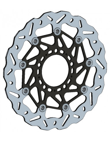 Disque de frein avant droit BRAKING WK139R Wave flottant Kawaskai